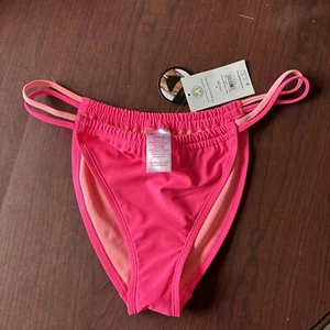 No Boundaries Juniors Swim Bikini Bottom Cheeky Double Strap Tunnel Bottom Sz L - Picture 1 of 3