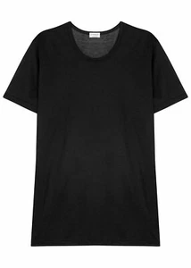 ZIMMERLI 700 PURENESS T-SHIRT 100% BAUMWOLLE MICROMODAL SCHWARZ - Bild 1 von 2
