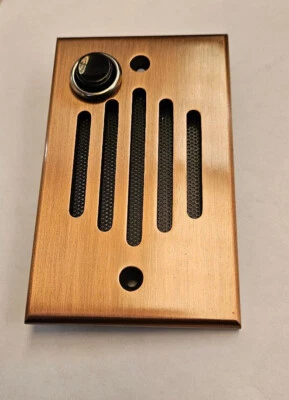 Unidad de puerta de una sola cuadrilla de cobre Channel Vision IU-0262 PLACA FRONTAL Foto 1 de 4