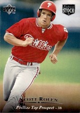 1995 Upper Deck Minor League Top Prospect - Future Stock #78 - Scott Rolen b9 