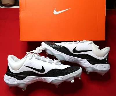 NIB Nike Alpha Huarache Elite 4 Low Metal Cleats FD2745-101 Size 7 - Image 1 of 4