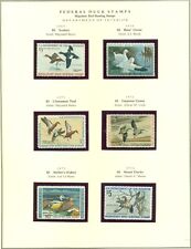 US #RW36-59 Complete  Ducks, 1969-1992, all mounted on special pages, og LH & NH