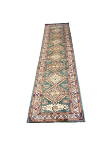 3x11' Sage Green Super Kazak Rug 76178 - Picture 1 of 7
