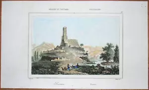 Impresión 1838 FORTALEZA DE SURAMI, GEORGIA, CÁUCASO, #10 - Imagen 1 de 1