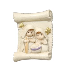 MAGNET KÜHLSCHRANKMAGNET AUS HARZ WEIHNACHTSKRIPPE - Bild 1 von 2