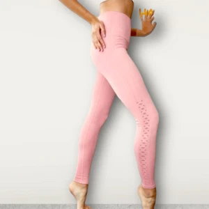 Spiritual Gangster Self Love Ribbed Leggings in Pink NWT - Picture 1 of 16