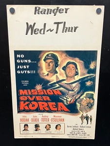 original 1953 MISSION OVER KOREA Window Movie Card 14x22 - John Hodiak - Picture 1 of 8