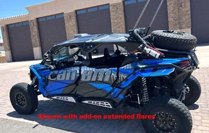 Can am Maverick X3 Max 4 seater custom graphics wrap kit 1900 Blue - Picture 1 of 12