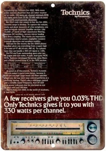 Technics Stereo Receivers Ad Vintage Reproduction Metal Sign D110 - Picture 1 of 2