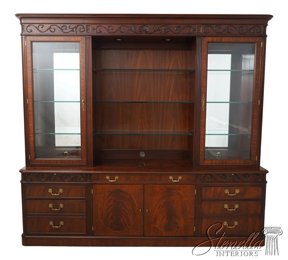 62642EC: HENKEL HARRIS MOORE HHBC-96 Caoba Credenza Hutch Foto 1 de 4