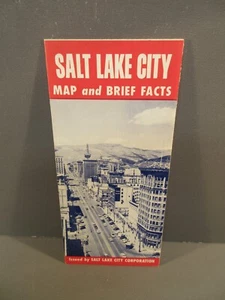 Mapa y folleto vintage de Salt Lake City Utah - Imagen 1 de 2