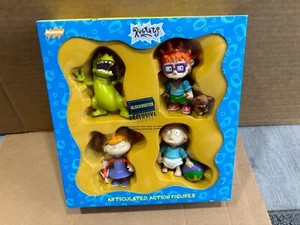 Rugrats Tommy Angelica Reptar Chuckie Action Figs Set Blockbuster Exclusive MISB - Picture 1 of 3