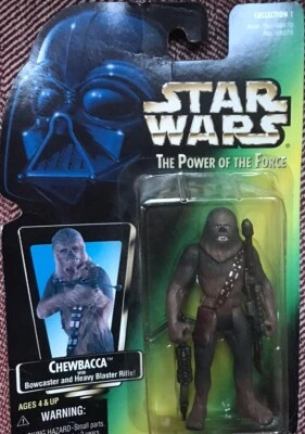 Figuras de acción Star Wars de colección Chewbacca con rifle bláster Bowcaster Andheavy Foto 1 de 2