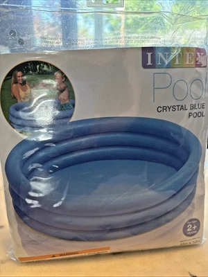 Intex Crystal Blue Inflatable Pool 45"x10" inch - Image 1 of 4
