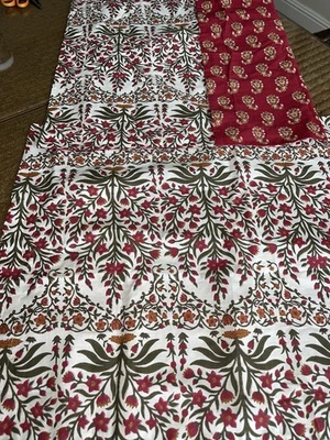 2 fundas estándar de espalda de cachemira India con estampado en bloque de granero de cerámica Foto 1 de 4