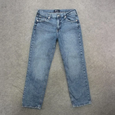 GAP джинсы женщин 10/30R синий '90-х свободного прямые штанины джинсовой ткани эластичной средний стирка - Изображение 1 из 4