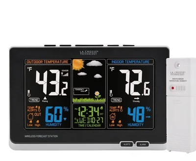 La Crosse Technology Wireless Color Forecast Weather Station Digital 308-1414BV2 - Image 1 of 4