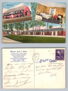 Owens, VA-Virginia, Hillcrest Motel Grill Dining Rooms Vintage c1953 Postcard - Picture 1 of 3