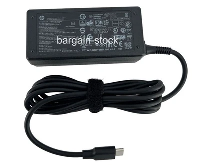 Genuine 15V 45W USB Type-C AC Adapter Charger HP TPN-CA08 934739-850 935444-002 - Image 1 of 4
