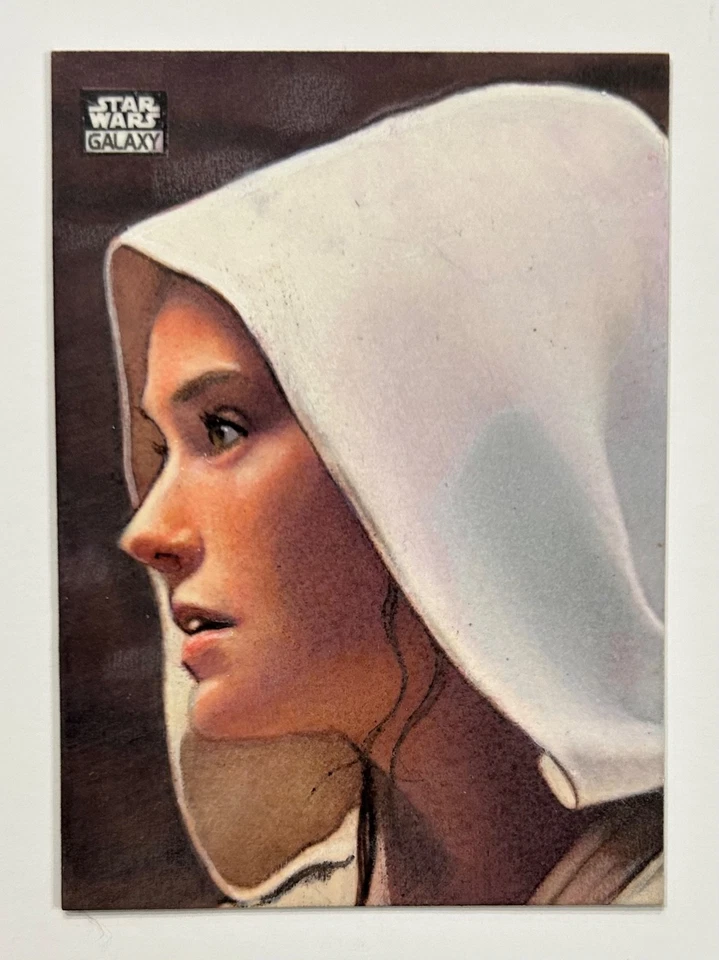 REY 2021 Topps Star Wars Galaxy Chrome Carlos Cabaleiro Auto Sketch Card 1/1 - Image 1 of 4