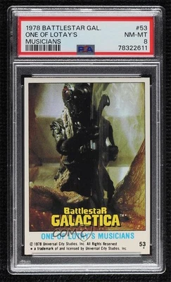 1978 Topps Battlestar Galactica One of Lotay's Musicians #53 PSA 8 0h2x - Image 1 of 3