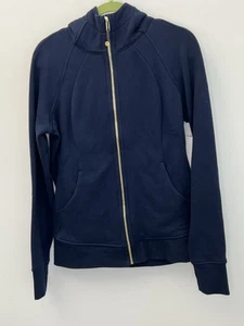 NWT Size 12 Lululemon Scuba Full-Zip Hoodie TRNV/GOLD True Navy Gold - Picture 1 of 6