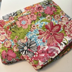 Pottery Barn Floral Brights Full Queen Duvet Cover 100% Cotton 2008 - Picture 1 of 7