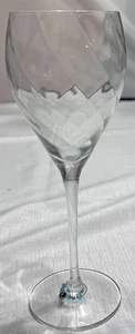 Handblown Wine Glass Crystal 8.5x2.75 inches - Picture 1 of 2