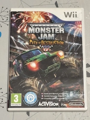 Monster Jam: Path of Destruction (Nintendo Wii, 2011) TESTED **Free Postage** - Image 1 of 3