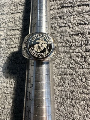 Anillo Cuerpo de Marines Acero Inoxidable Talla Hombre’s 10 Foto 1 de 4