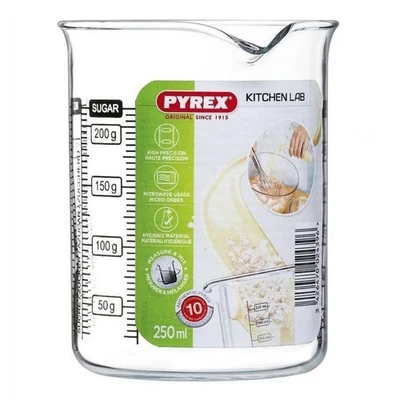 Caraffa Graduata Pyrex 250 ML Misura Vetro ULTRA RESISTENTE - Cucina Pasticceria - Immagine 1 di 4