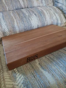 John Boos Cherry Wood Edge Grain Reversible Cutting Board, 18"x12"x1.5" - Picture 1 of 7