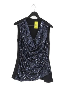 Tahari Women's Top L Black Polyester with Elastane, Viscose Basic - Picture 1 of 6
