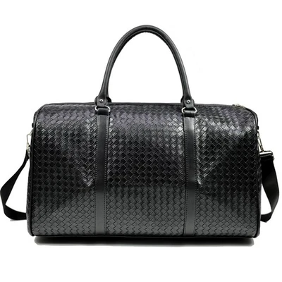 Bolsa de viaje pequeña negra 27L con compartimento para zapatos plegable fin de semana Foto 1 de 4