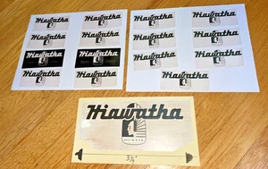 !960s HIAWATHA OUTBOARD MOTOR Company Set of 16 LOGOS from DECAL COMPANY - Picture 1 of 13