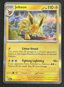 Jolteon 029/131 Evoluciones Prismáticas Holo Raro Pokemon Juego de Cartas Coleccionables Casi Nuevo - Imagen 1 de 2