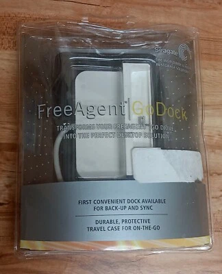 Seagate Free Agent Go Dock White with Travel Case - New Sealed - Image 1 of 3