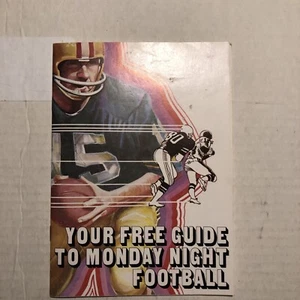 1977 Monday Night Football Schedule Booklet - Picture 1 of 4