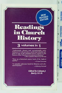 Readings in Church History, (Catholic) Trade Paperback, Christian Classics 1985 - Picture 1 of 6