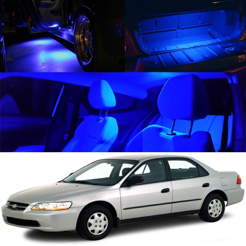 98-00 Accord Sedán AZUL Interior Bombilla LED Xenón Paquete Completo 6418 168 194 Foto 1 de 1