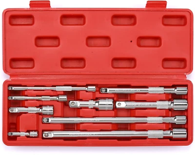 9-Piece Extension Bar Set, 1/4", 3/8" and 1/2" Drive Socket Extension Bar, CR-V, - Image 1 of 4
