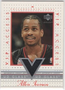 2003 Upper Deck Glass Allen Iverson #AI-VIP Game-Used GU Patch - Picture 1 of 2
