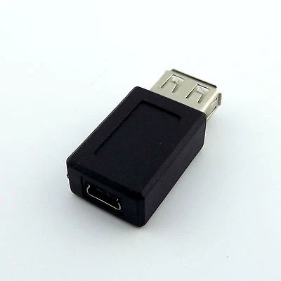 USB 2.0 Mini B 5 Pin Female to USB Type A Female Data Cable Adapter Converter - Image 1 of 4