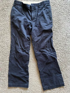 Gap Kids Boys Chino Pants Navy Blue Adjustable Waist Size 18 Husky EUC - Picture 1 of 6