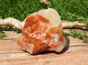 Calcite Tri Color Yellow Red Clear 415g for Energy Healing Meditation Display - Picture 1 of 13