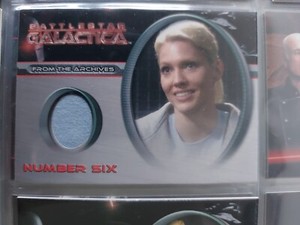 Battlestar Galactica Tricia Helfer Number Six Relic Costume Card CC35 Season 3