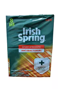 1 Pack Irish Spring 29.6 Oz Sport Strength 8 Count Soap Bars Exp 03/2023 - Picture 1 of 1
