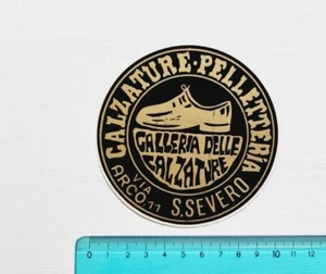 ADESIVO GALLERIA CALZATURE SAN SEVERO STICKER AUTOCOLLANT VINTAGE 80s ORIGINAL - Foto 1 di 1