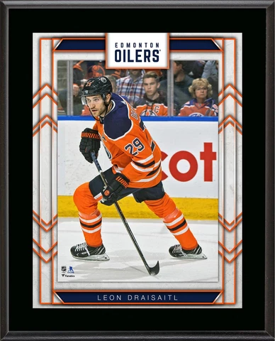 Leon Draisaitl Edmonton Oilers 10.5" x 13" Sublimated Player Plaque Cover