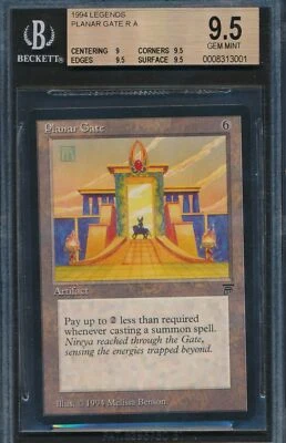 Legends Planar Gate BGS 9.5 Graded Magic MTG (3001) -magicgraders- - Image 1 of 3